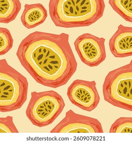 Pumpkin seamless pattern. Food background, vegetable wallpaper with hand drawn for banners, cards, flyers, social media wallpapers, etc. vector illustration

