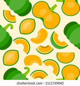 pumpkin seamless pattern for wallpaper or wrapping paper