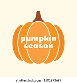Pumpkin Season Icon Symbol Vector Illustration Background