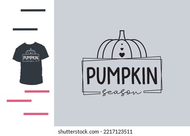 Pumpkin season t shirt design