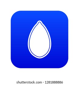 Pumpkin seed icon digital blue for any design isolated on white vector illustration