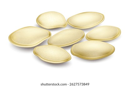 Pumpkin seeds. Close-up. A natural product used in cooking, healthy eating, and agriculture. Suitable for packaging, agro-themed content, farming advertisements, ecology, and organic farming