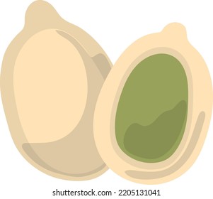 Pumpkin Seeds Icon. Healthy Natural Raw Snack