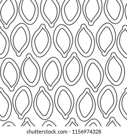 Pumpkin Seeds Seamless Pattern