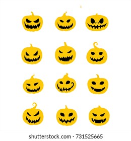 pumpkin set vector