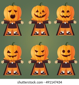 pumpkin set/Halloween kids suits