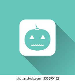 pumpkin sign. icon design