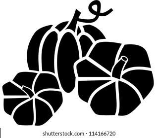 Pumpkin Silhouette Stock Vector (Royalty Free) 114166720 | Shutterstock