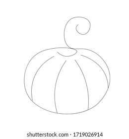 Pumpkin silhouette icon vector illustration
