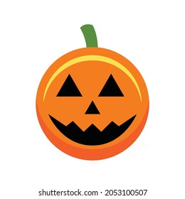 pumpkin silhouette vector design. halloween symbol icon graphic. cartoon mascot emblem for Company and business