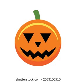 pumpkin silhouette vector design. halloween symbol icon graphic. cartoon mascot emblem for Company and business