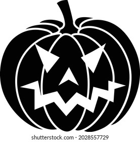 Pumpkin silhouettes vector art and illustration