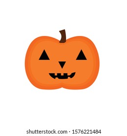 pumpkin simple clip art vector illustration