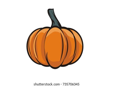 pumpkin simple illustration