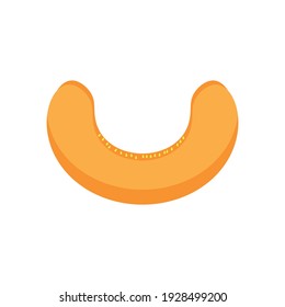Pumpkin slice icon. Natural fruit symbol. Farm vegetable symbol. Logo design element