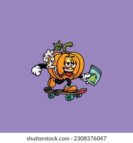 calabaza humedecimiento y cara alta apedreada de hierba de cannabis aguanta bud nug