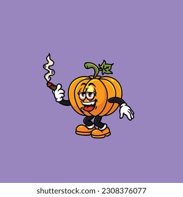 calabaza humedecimiento y cara alta apedreada de hierba de cannabis aguanta bud nug