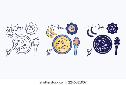 Pumpkin soup fine dining icon