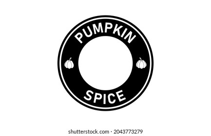 Pumpkin Spice Coffee Cup Vector and Clip art