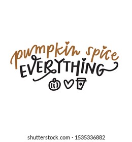 Pumpkin Spice Everything with illustrations