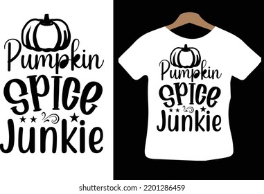 Pumpkin Spice Junkie svg design