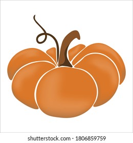 Iconos de dibujos animados de calabaza, calabaza y huerta de calabaza. Calabazas de otoño de color naranja y amarillo con símbolos vectoriales aislados de hoja verde para la cosecha agrícola, el Día de Acción de Gracias o el diseño de las fiestas de Halloween.