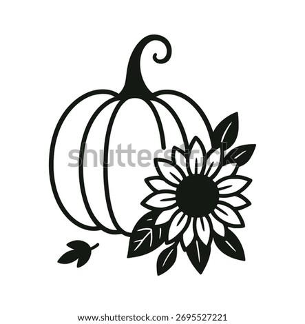 Pumpkin Sunflower Fall Floral Design