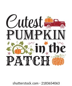 Pumpkin SVG Design Perfect For T-shirt And Others