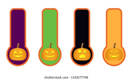 pumpkin tag vector. free space for text. wallpaper. background.