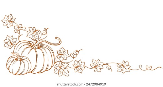 Pumpkin thanksgiving element vector illustration