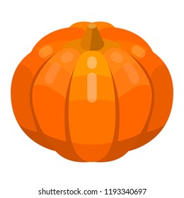 Pumpkin thanksgiving icon. Isometric of pumpkin thanksgiving vector icon for web design isolated on white background