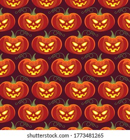 Pumpkin Theme pattern for the Halloween holiday.