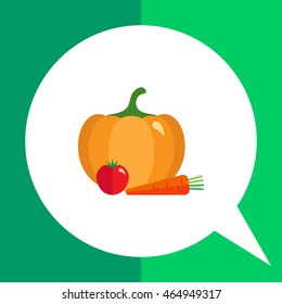 Pumpkin, tomato and carrot