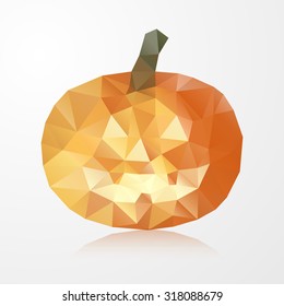 Pumpkin of triangles . Happy Halloween