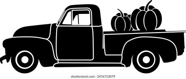 Pumpkin Truck Digital EPs Vector graphics File