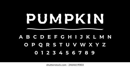 Pumpkin Urban minimalist typography creative logo font. vector illustration

