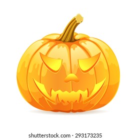 Pumpkin - a vampire for Halloween. eps10