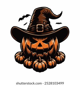 pumpkin vector art with white background