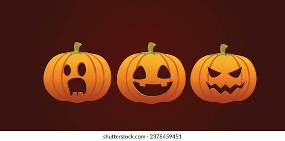 Pintura del vector de calabaza para Halloween