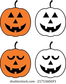 Pumpkin vector bundles. Halloween designs.