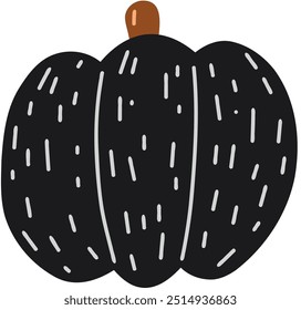 Pumpkin vector cartoon illustration isolated on white