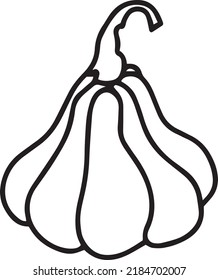 Vector de calabaza, imágenes prediseñadas, negro y blanco