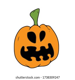 Pumpkin , vector design for banner, poster, greeting card, party invitation.