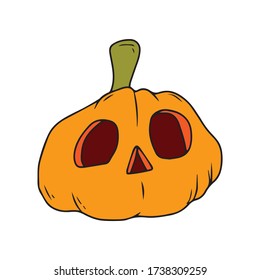 Pumpkin, vector design for banner, poster, greeting card, party invitation.
