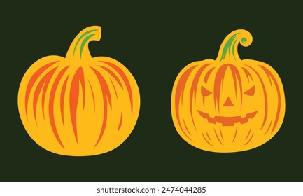 Pumpkin vector design halloween pumpkin