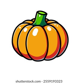 pumpkin vector design illustration, pumpkin icon, pumpkin logo, great as a sticker and add to the design.