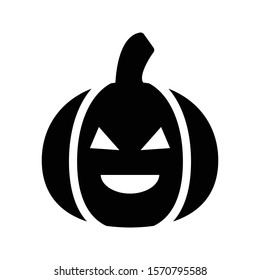 pumpkin vector glyph flat icon 