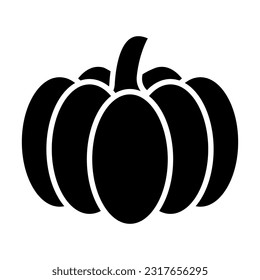 Pumpkin Vector Glyph Icon For Personal And Commercial Use.
