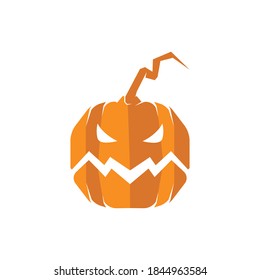 pumpkin vector Halloween icon logo