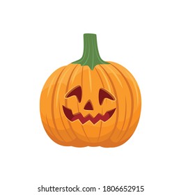 Vector de calabaza para la noche de Halloween, casa cazada y fiesta de halloween